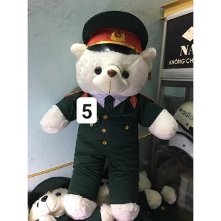 Gấu bông bộ đội dễ thương