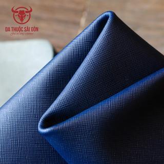 10 Pia Da Bò Safiano, Da Bò Thật Màu Xanh Navy - Da Thuộc Sài Gòn