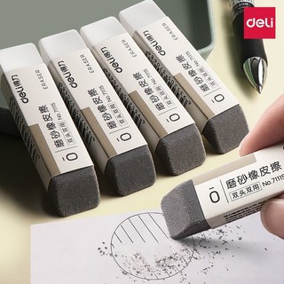  Set 5 gôm tẩy 2 đầu Deli 71115   Gôm tẩy bút mực và tẩy chì   Tẩy hai đầu CÓ THỂ tẩy mực máy in 