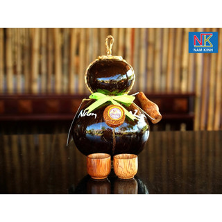 [Tặng Ly] Bình Dừa Hồ Lô Nam Kinh- Đặc sản Bến Tre Chính hiệu- since 2007- Danh tửu