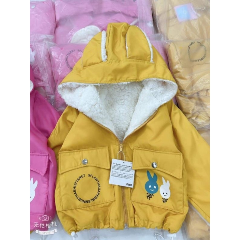 Áo khoác gió nót lông cừu dày dặn size 8_26kg