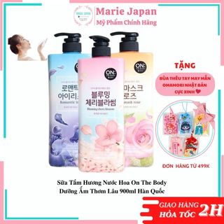 Sữa tắm hương nước hoa on the body dưỡng ẩm thơm lâu 900ml hàn quốc