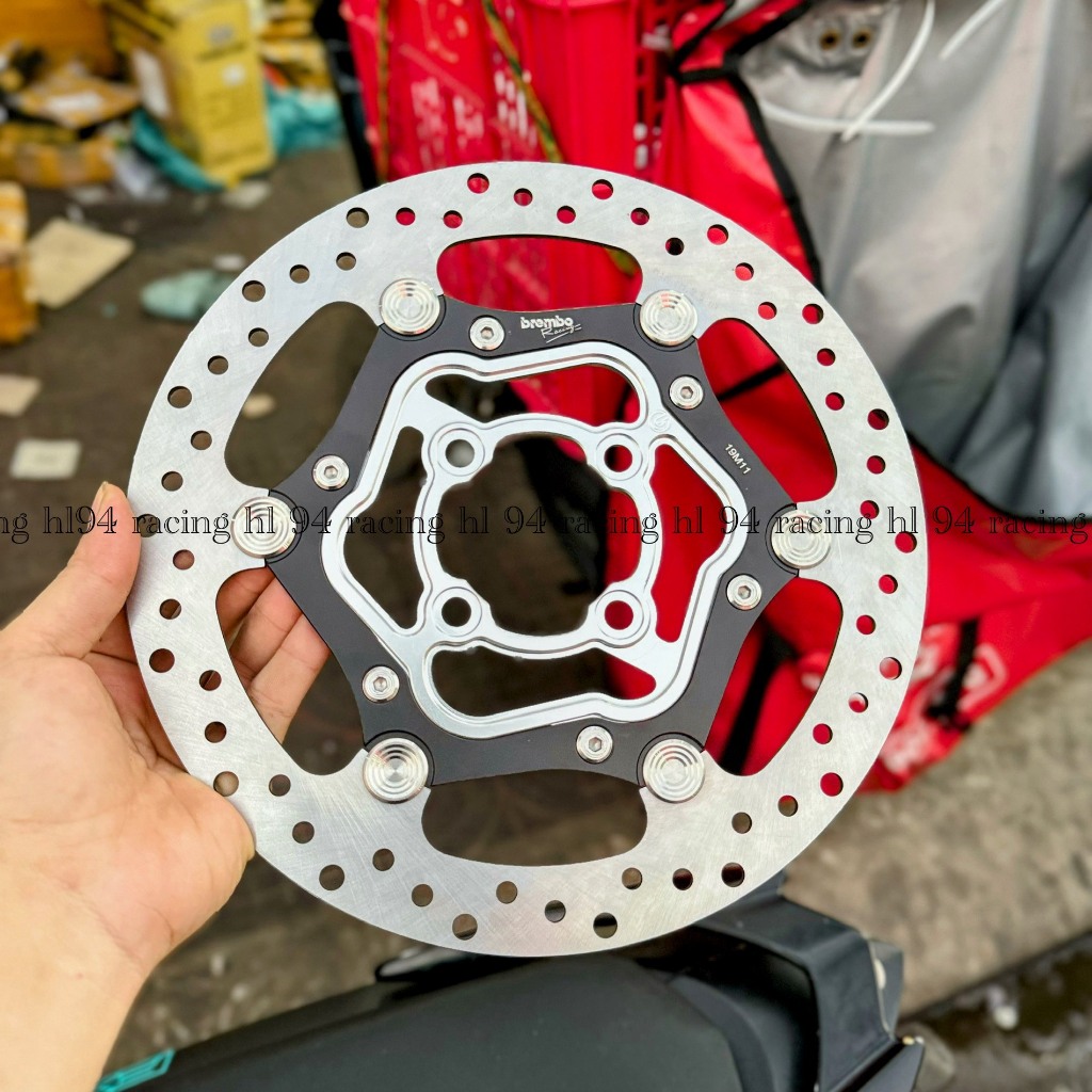 Đĩa rembo over size 267mm 6 khoen inox 304 hàng A100