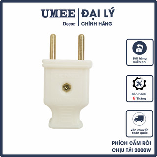 Phích cắm cao cấp p2 - trắng, phích cắm đa dụng, phích cắm chịu tải