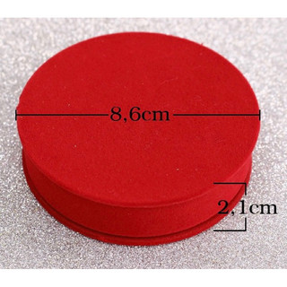 Hộp nhung đựng vòng tay, hộp nhung tròn đựng trang sức 8,6cm * 2.1cm