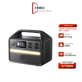Trạm phát điện di động anker powerhouse 535 - 512wh | 500w - a1751