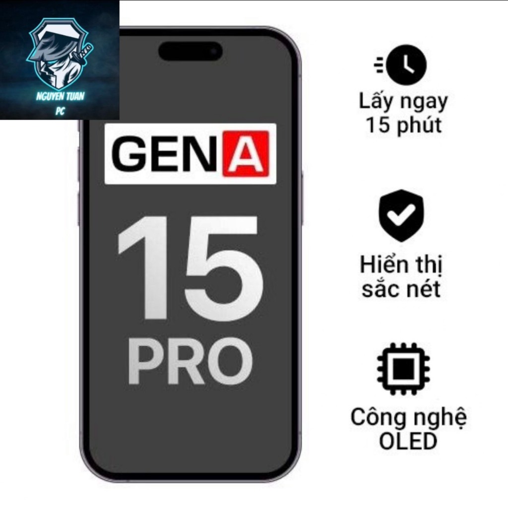 Màn hình chính hãng Gen A thay cho iPhone 15 Pro