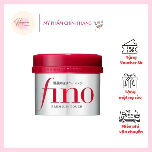 Kem Ủ Tóc Fino Premium Touch 230 g Nhật Bản, Kem Ủ Tóc Fino Shiseido Phục Hồi Hư Tổn Khô Xơ Dưỡng Tó