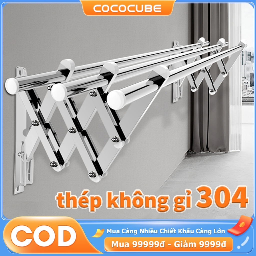 COCO Giá phơi áo đa năng gấp gọn Giàn PhơiThông MinhGắn TườnGiàn Phơi Quần Áo Thích Hợp Căn Hộ Chung Cư Diện Tích N