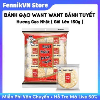 Bánh gạo want want / bánh tuyết hương gạo nhật - gói lớn 150g