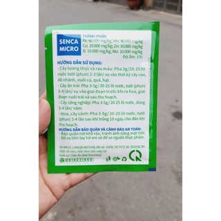 Phân bón Vi lượng Senca Micro hydro - 2.5gam , 3gam, 20gam