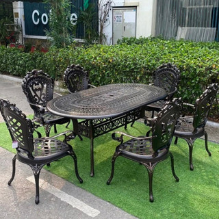 Bàn Ghế Ngoài Trời Nhôm Đúc TCD -D180💥(BANGHE)💥 Bàn Ghế Sân Vườn Nhập Khẩu 100%💥BỀN + ĐẸP + RẺ💥