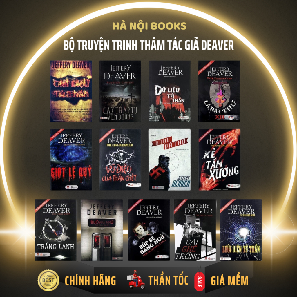 Sách - Văn học Trinh Thám của Jeffery Deaver (Lẻ tùy chọn) - Bách Việt
