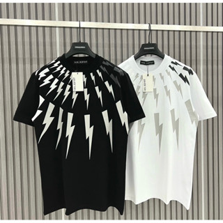  Áo Phông Nam Nữ Neil Barrett In Tia Sét In Cao Cấp. Áo Thun Unisex Thời Trang Siêu Cấp Hot Trend Hè,hn 