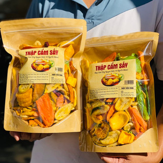 Trái Cây Sấy Đà Lạt 500gr – Mix Ăn Vặt Healthy Giòn Ngon
