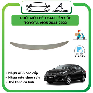Đuôi Gió Liền Cốp xe Toyota Vios 2015-2022, HÀNG Nhựa MỘC CHƯA SƠN, chưa có băng keo 3m