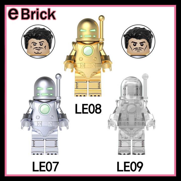 Iron Man MK1 Mô hình Siêu Anh Hùng Ironman Comic Mô hình Nhân vật Người Sắt MK1 LE07-LE09