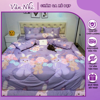 Set Chăn Phao 5 món (gồm 1 chăn phao siêu nhẹ trần bông + 1 ga chun bọc đệm + 2 vỏ gối đầu +1 vỏ gối ôm)