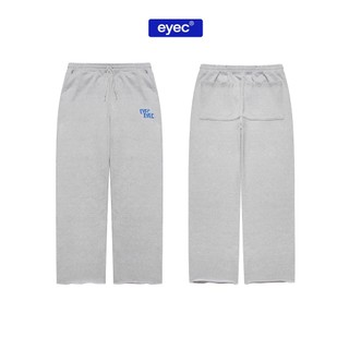 Quần nỉ dáng suông ống rộng LOGO EYEC THÊU Màu Xám