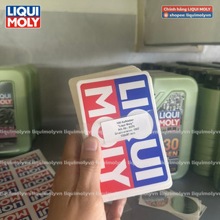 Tem nhám, decal liqui moly chính hãng, có mã tem