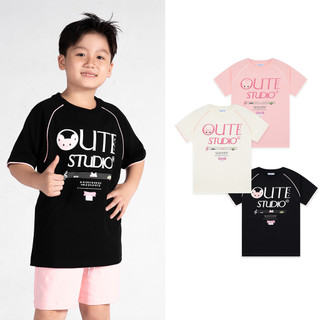 Áo thun trẻ em nam nữ local brand unisex cotton tay lỡ form rộng unisex Outerity Rhythm Kids