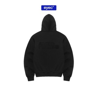 Áo Hoodie nỉ form rộng unisex EYEC LOGO-PATCH Màu Đen