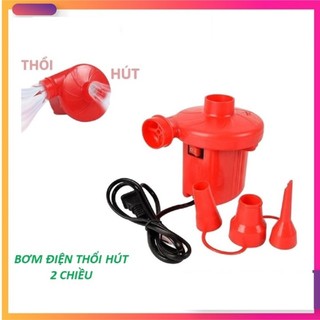 Bơm điện 2 chiều thổi hút chân không, bơm phao bơi, ghế hơi, máy bơm hút điện đa năng
