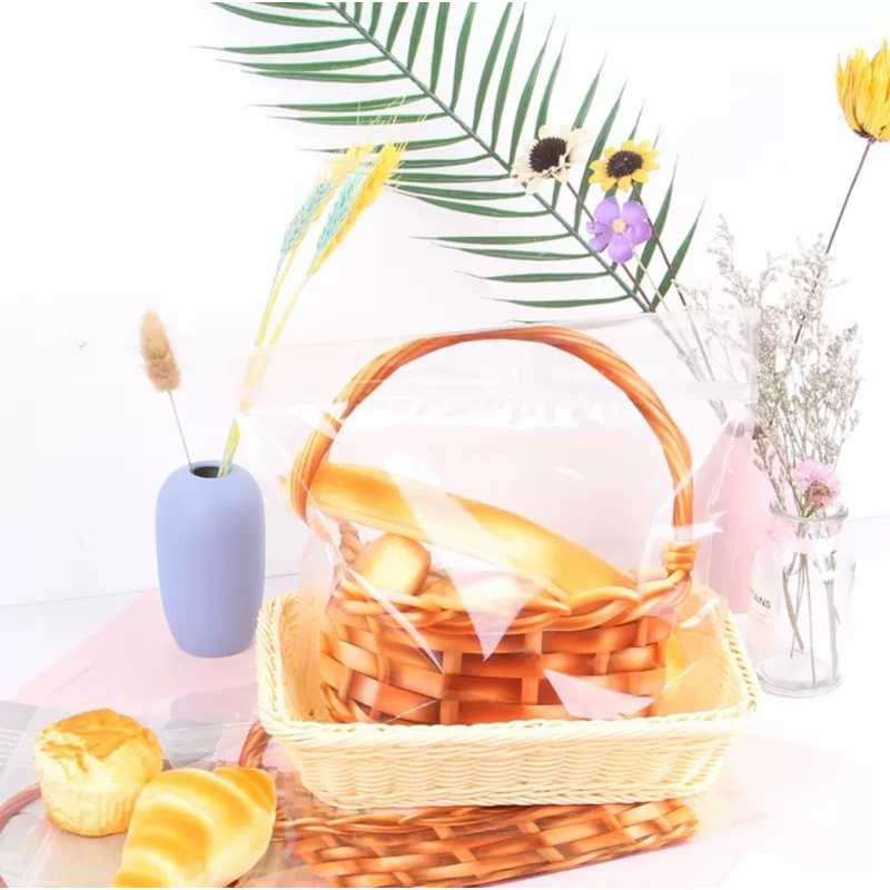 [40 túi] Túi zip hình giỏ size nhỏ - 29.5*22*10cm