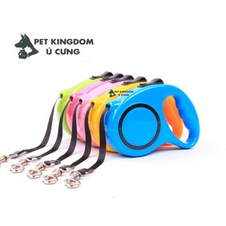 Dây dắt chó mèo tự động thu gọn 3m, 5m