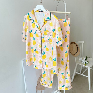 VIBES Pijama dài Lemons Long Py Set
