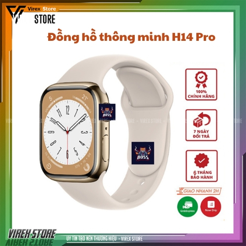 [🎁 SALE SỐC 🎁]Đồng Hồ Thông Minh H14 PRO Màn Hình 1.91 Inch Viền Nhôm Thiết Kế Cực Đẹp. Độ Bền Cao Dễ Sử Dụng. Bảo Hành