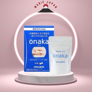 Viên uống giảm mỡ bụng onaka pillbox nhật bản hộp 60 viên
