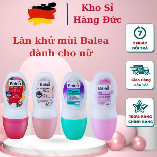 Lăn Khử Mùi Balea - Lăn Nách Kho Hàng Đức Với Hương Thơm Tự Nhiên, Bảo Vệ Khử Mùi Mạnh Mẽ Khô Thoáng Và Thơm Mát