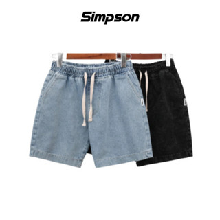 Quần Short Jeans Nam SIMPSON Quần Đùi Jean Vải Dày Đẹp Không Bay Màu - QS02