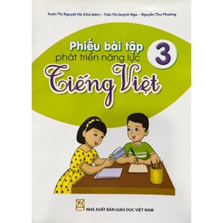 Sách - Phiếu Bài Tập Phát Triển Năng Lực Tiếng Việt - Lớp 3