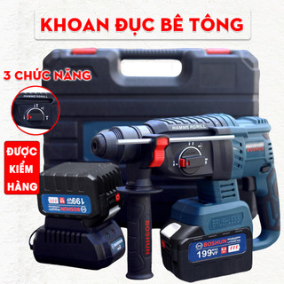 Máy khoan đục bê tông boshun không chổi than 3 chức năng , khoan đục bê tông chuyên dụng
