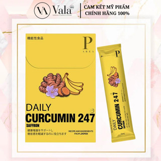Thạch nghệ saffron vị chuối bổ sung dưỡng chất, tăng đề kháng 247 daily curcumin hộp 7 gói