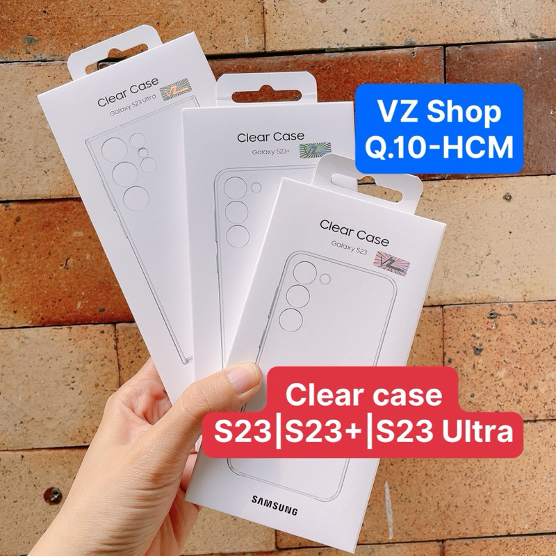 new nguyên seal-Ốp lưng NHỰA CỨNG trong suốt Clear Case cho máy Samsung Galaxy S23|S23+|S23 Ultra
