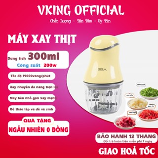 Máy xay thịt đa năng HOHO công suất 500W dung tích cối thủy tinh 2L xay thịt, xay tỏi ớt, rau củ quả nhỏ tiện lợi