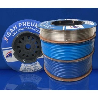 Dây hơi khí nén pu chính hãng jisan cuộn 100 mét ống 4, 6, 8, 10mm