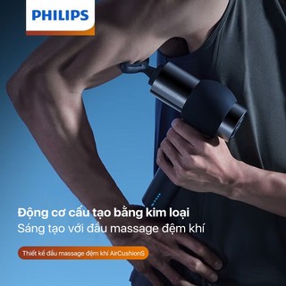 Máy Massage Cầm Tay PHILIPS 5201G-động cơ cấu tạo bằng kim loại,sáng tạo với đầu massage đệm khí