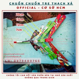 10 con chuồn tre size- 7-12-15-20 cm - tiêu chuẩn xuất khẩu
