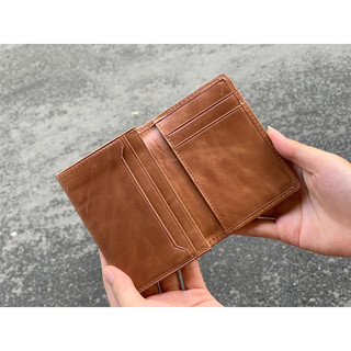 Ví gấp mini đựng thẻ card da thật