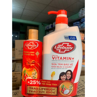 Sữa Tắm diệt khuẩn Lifeboy 800ml tặng kèm