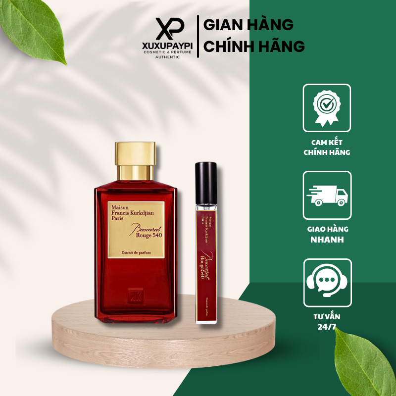 Nước hoa Maison 540 Đỏ EDP - Chiết 5ml,10ml