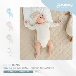 Bu body chip kèm quần dài tay cho bé