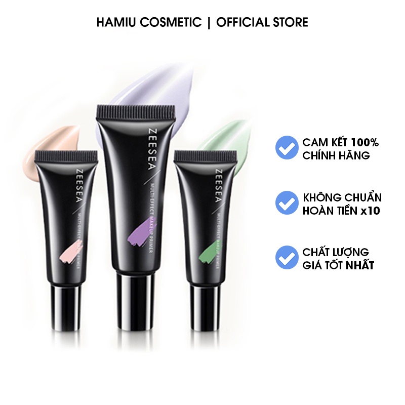 Zeesea Kem lót trang điểm SPF50 PA++++ sơn lót nền tạo lớp màng bảo vệ dưỡng ẩm làm sáng da chăm sóc da 10g - HM240116