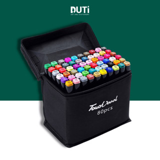 Bút Marker TOUCH, Vẽ tranh Anime, Hộp 30-60 màu, Tặng kèm bảng test màu, Chính Hãng - Hoạ Cụ DUTi