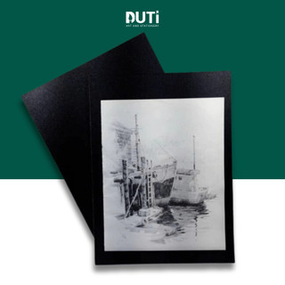 Bảng kê giấy vẽ màu đen a3/a4 - họa cụ duti