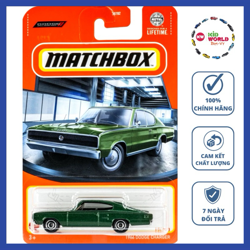 Xe mô hình Matchbox 1966 Dodge Charger HVL54.
